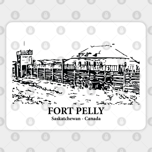 Fort Pelly - Saskatchewan Magnet by Lakeric
